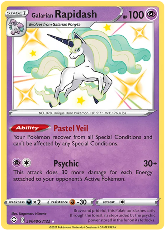 Galarian Rapidash SV048/SV122 Sword & Shield Shining Fates