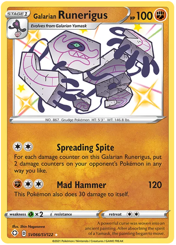 Galarian Runerigus SV066/SV122 Sword & Shield Shining Fates