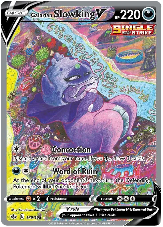 Galarian Slowking V 179/198 Chilling Reign