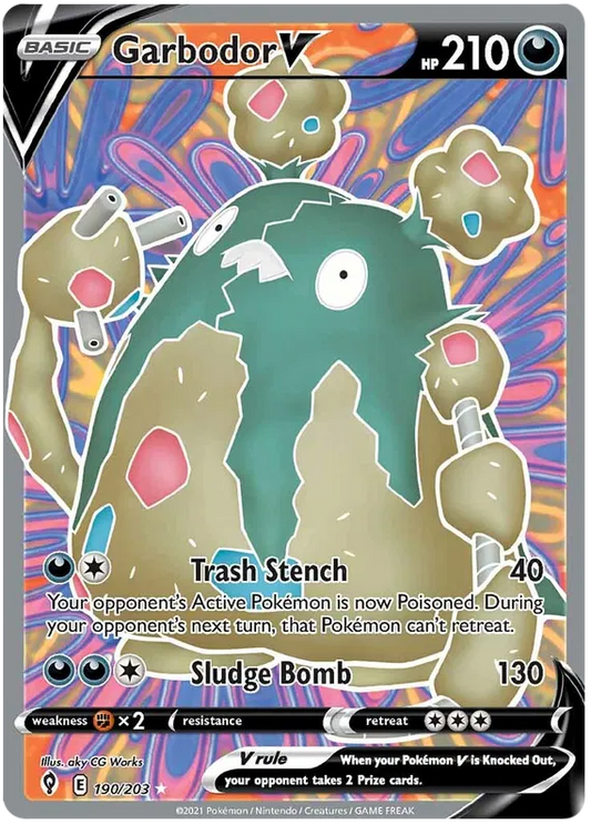 Garbodor V 190/203 Sword & Shield Evolving Skies