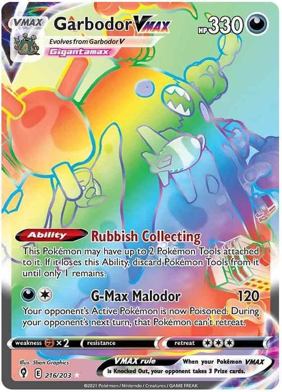 Garbodor VMAX 216/203 Evolving Skies