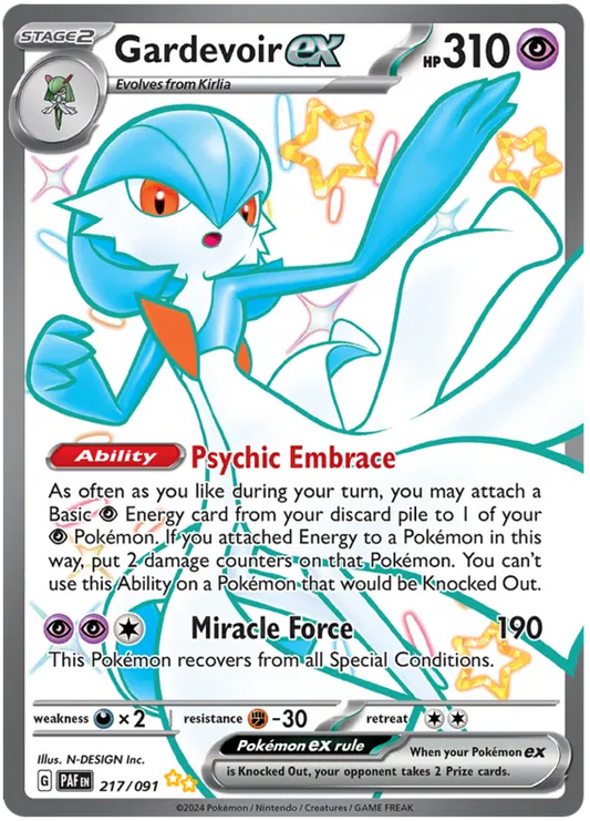 Gardevoir ex 217/91 Paldean Fates