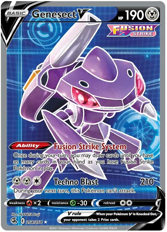 Genesect V 254/264 Sword & Shield Fusion Strike