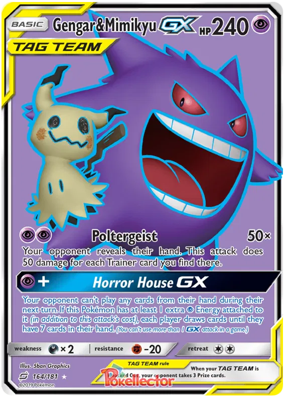 Gengar & Mimikyu GX 164/181 Team Up
