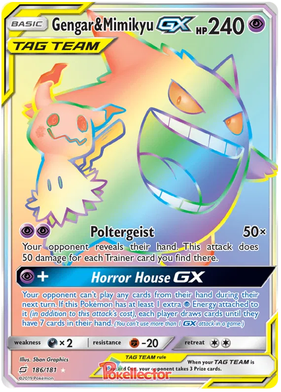 Gengar & Mimikyu GX 186/181 Team Up