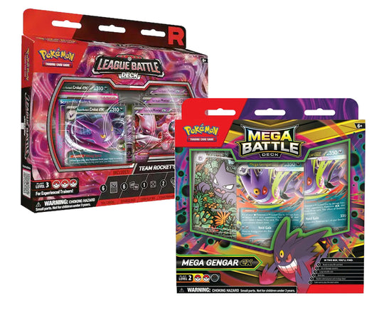 Deck Lot (Mega Battle Deck Gengar ex + Team Rocket's Mewto ex League Deck)
