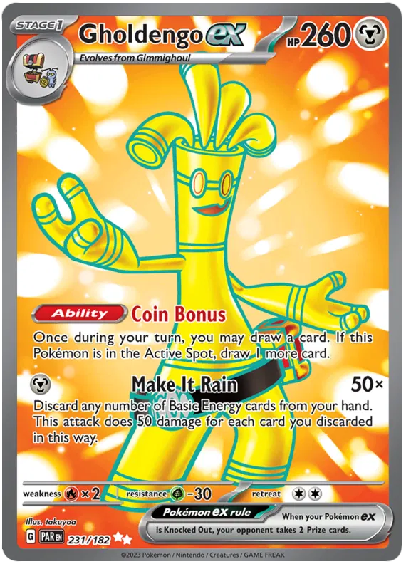 Gholdengo ex 231/182 Paradox Rift