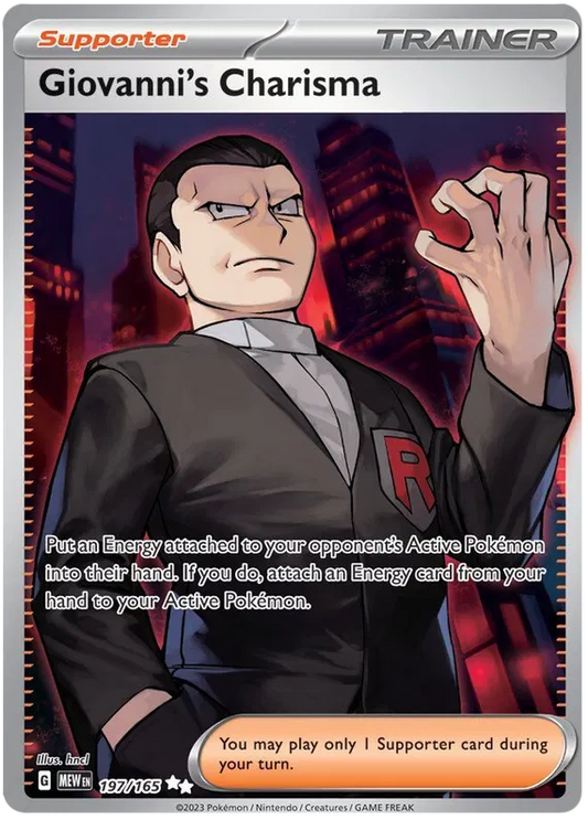 Giovanni's Charisma 197/165 Scarlet & Violet 151