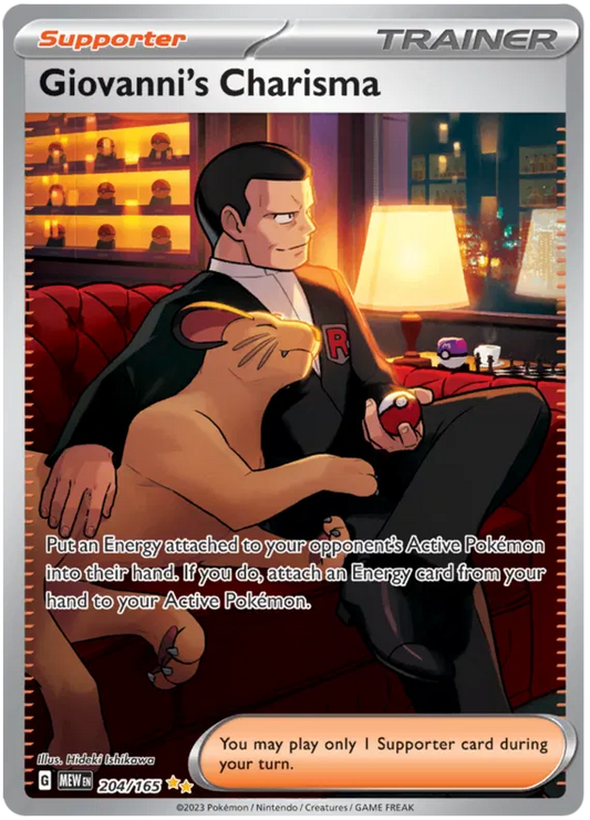 Giovanni's Charisma 204/165 Scarlet & Violet 151