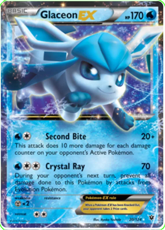 Glaceon EX 20/124 Fates Collide