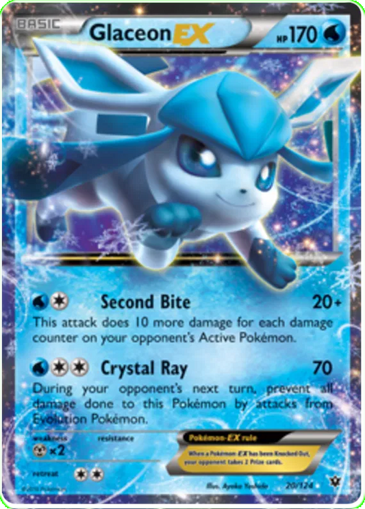 Glaceon EX 20/124 Fates Collide