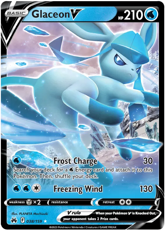 Glaceon V 38/159 Crown Zenith