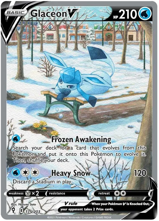 Glaceon V 175/203 Evolving Skies