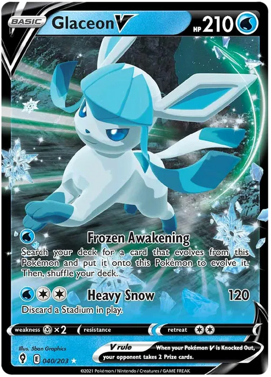 Glaceon V 040/203 Evolving Skies