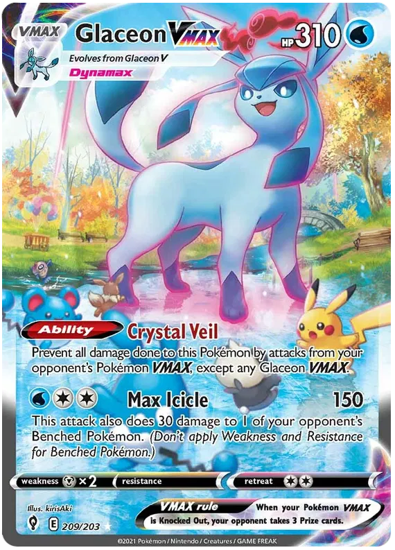 Glaceon VMAX 209/203 Evolving Skies