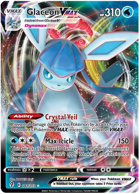 Glaceon VMAX 41/203 Sword & Shield Evolving Skies