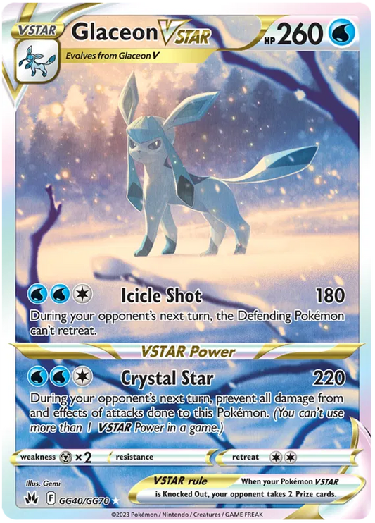 Glaceon VSTAR GG40/GG70 Crown Zenith Galarian Gallery