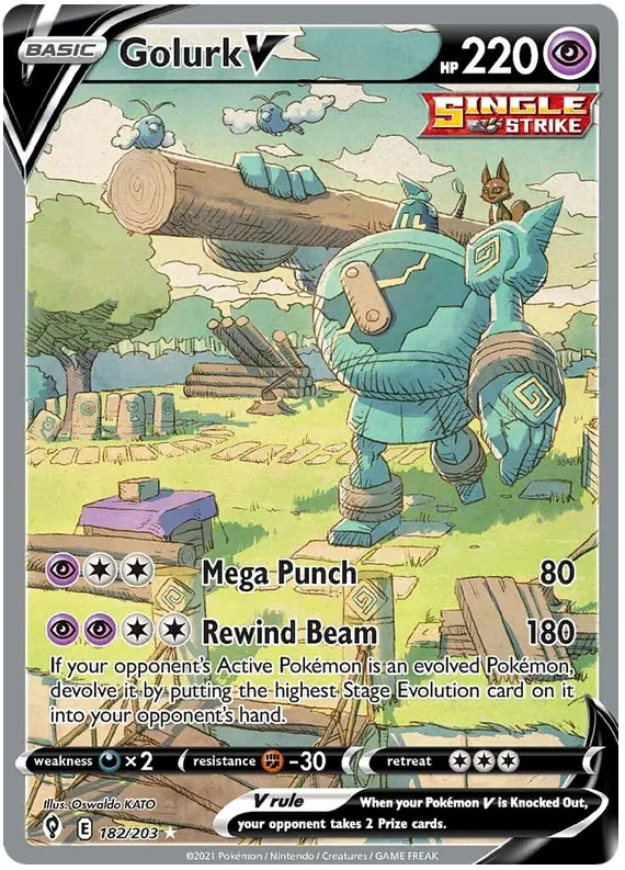 Golurk V 182/203 Evolving Skies