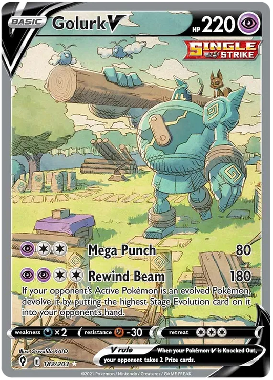 Golurk V 182/203 Evolving Skies