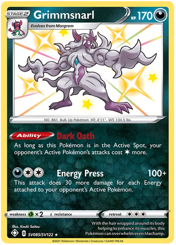 Grimmsnarl SV085/SV122 Sword & Shield Shining Fates
