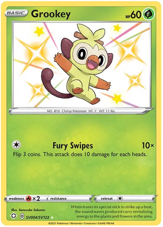 Grookey SV004/SV122 Shining Fates