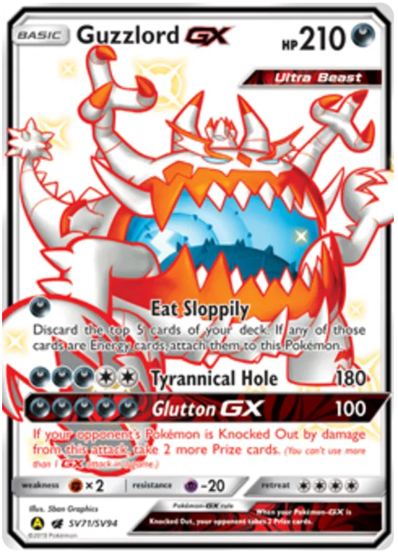 Guzzlord GX SV71/SV94 Hidden Fates