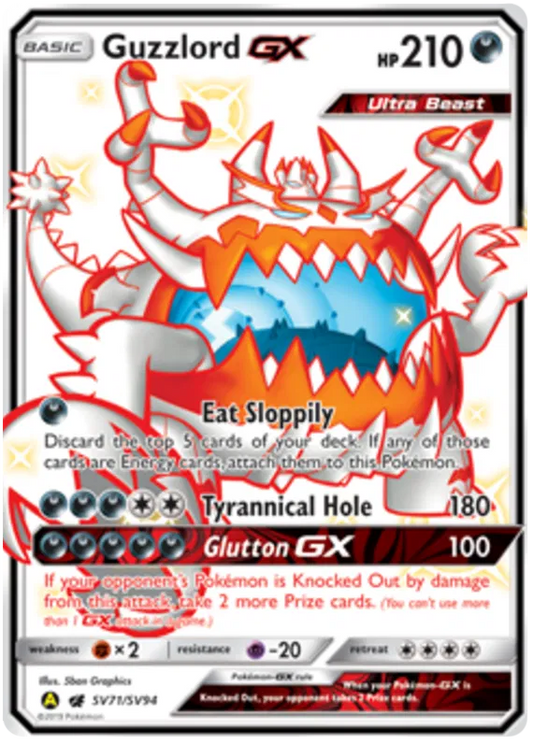 Guzzlord GX SV71/SV94 Hidden Fates