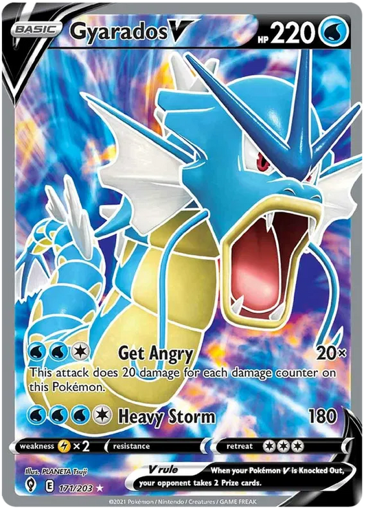 Gyarados V 171/203 Sword & Shield Evolving Skies