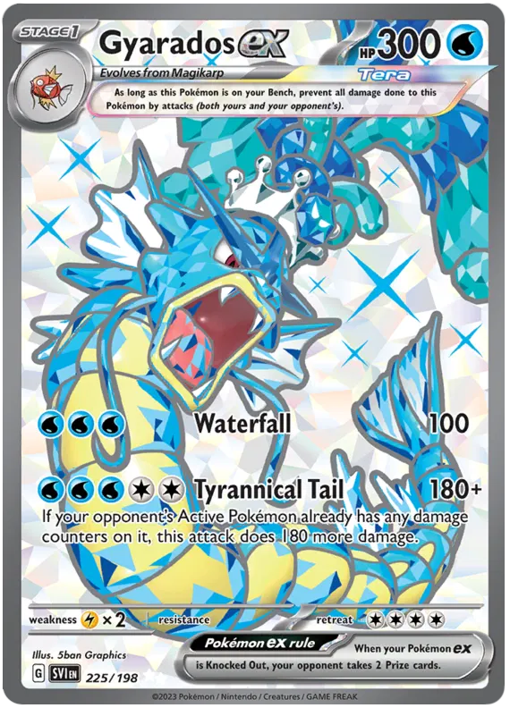 Gyarados ex 225/198 Scarlet  Violet Base Set