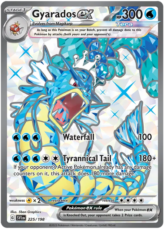 Gyarados ex 225/198 Scarlet  Violet Base Set