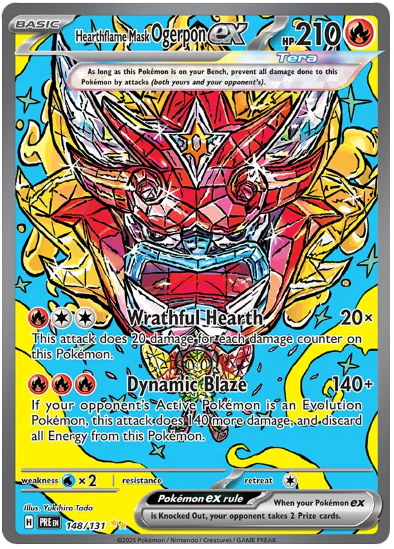 Hearthflame Mask Ogerpon ex 148/131 Prismatic Evolutions