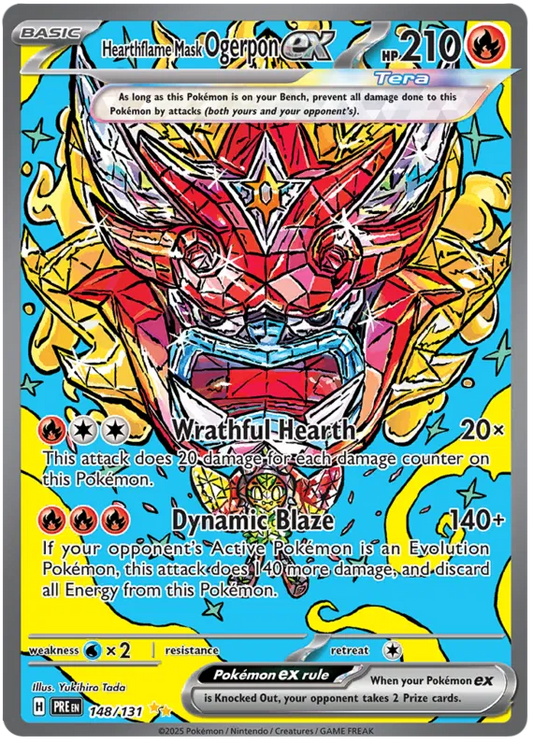 Hearthflame Mask Ogerpon ex 148/131 Prismatic Evolutions