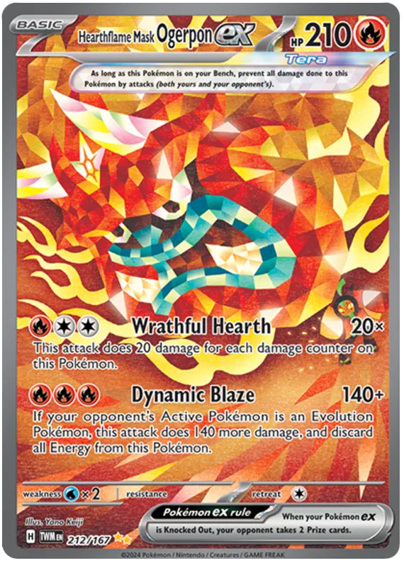 Hearthflame Mask Ogerpon ex 212/167 Twilight Masquerade
