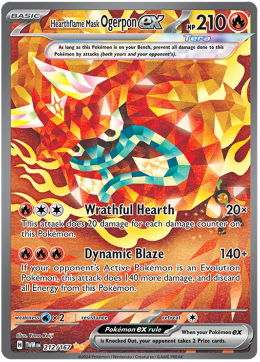 Hearthflame Mask Ogerpon ex 212/167 Twilight Masquerade