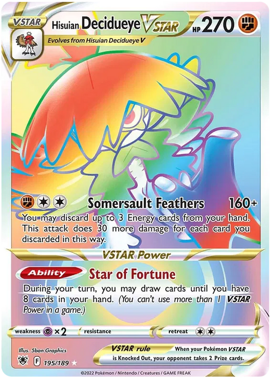 Hisuian Decidueye VSTAR 195/189 Astral Radiance