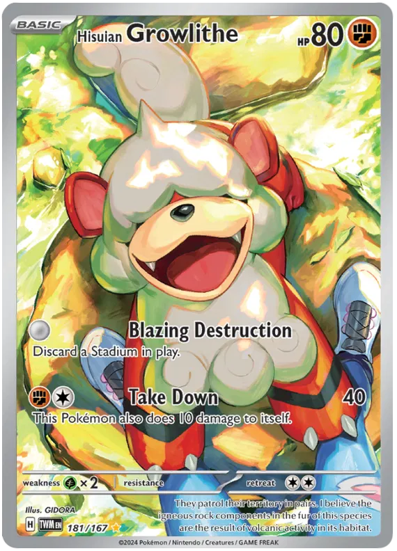 Hisuian Growlithe 181/167 Twilight Masquerade