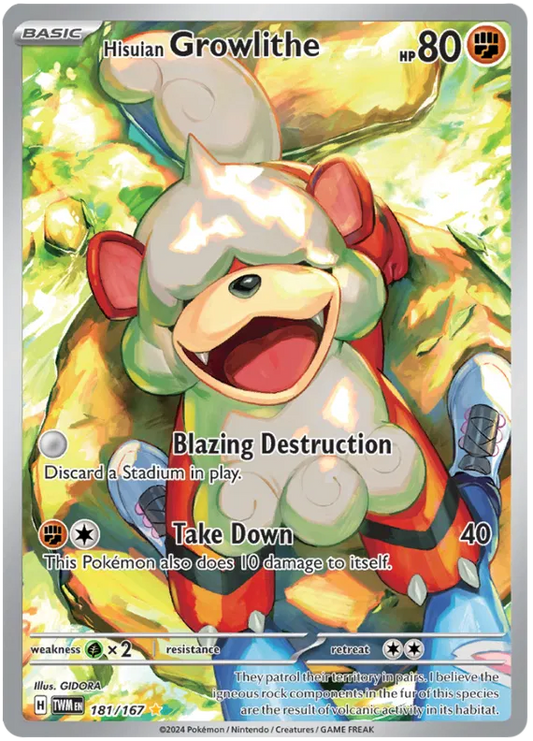 Hisuian Growlithe 181/167 Twilight Masquerade
