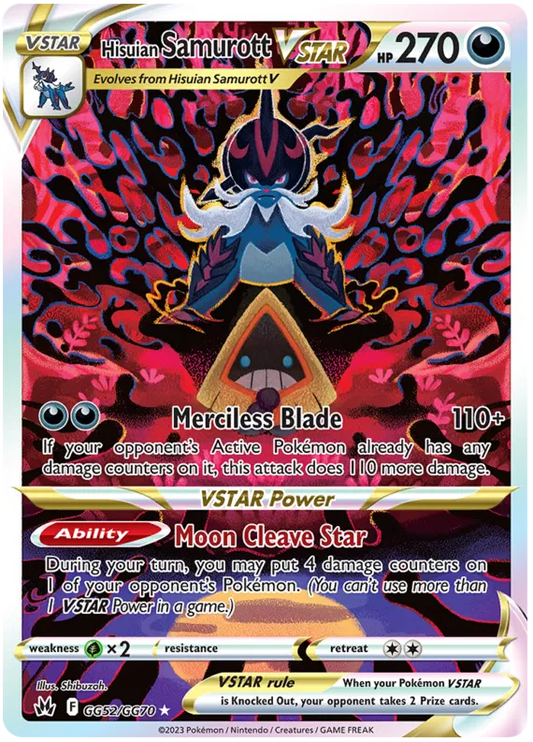 Hisuian Samurott VSTAR GG52/GG70 Crown Zenith Galarian Gallery