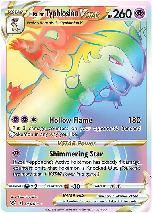Hisuian Typhlosion VSTAR 193/189 Astral Radiance