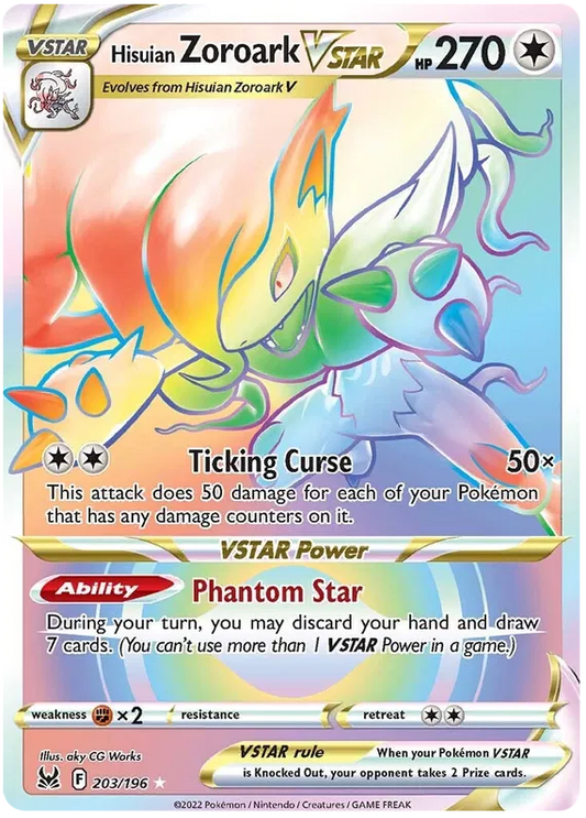 Hisuian Zoroark VSTAR 203/196 Lost Origin