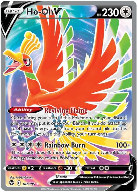 Ho-Oh V 187/195 Silver Tempest