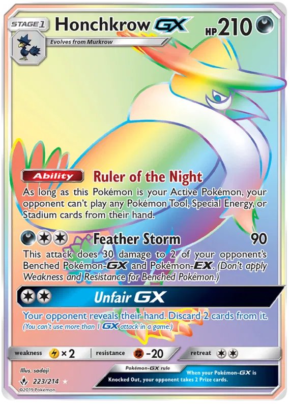 Honchkrow GX 223/214 Unbroken Bonds