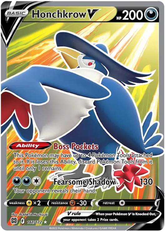 Honchkrow V 161/172 Sword & Shield Brilliant Stars