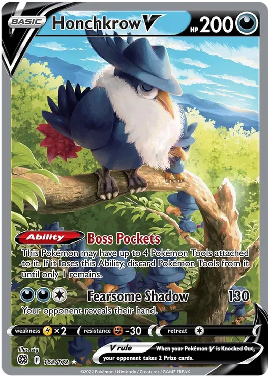 Honchkrow V 162/172 Sword & Shield Brilliant Stars