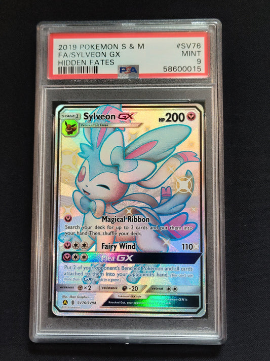 Sylveon GX SV76/SV94 Hidden Fates PSA 9
