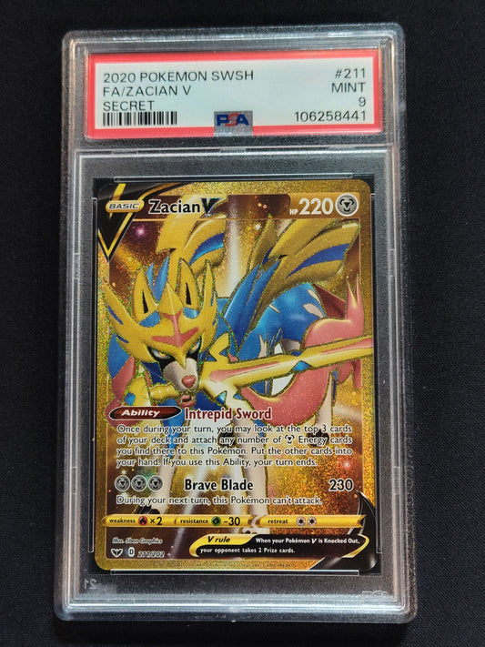 Zacian V 211/202 Sword & Shield PSA 9