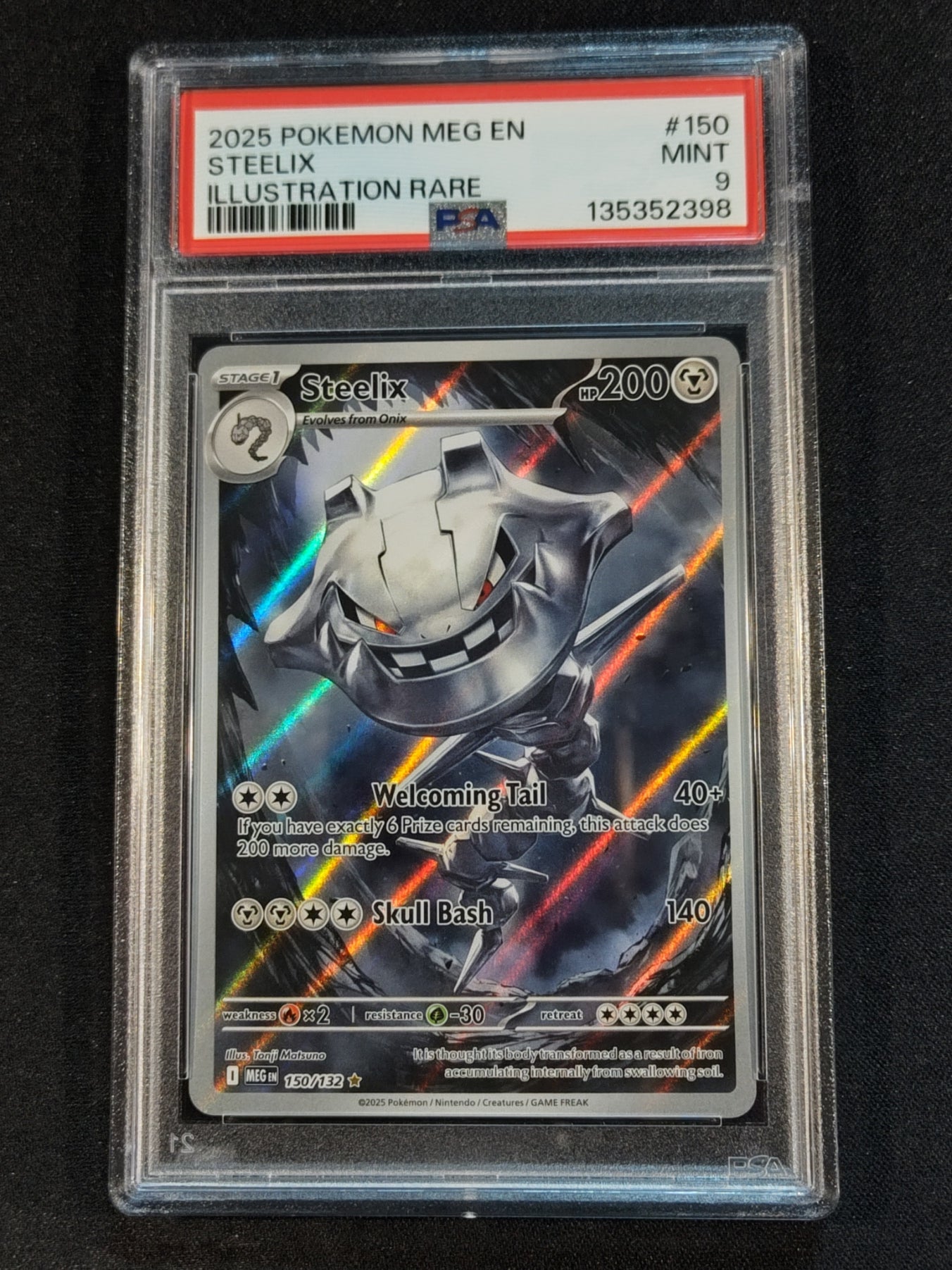 Steelix 150/132 Mega Evolution PSA 9