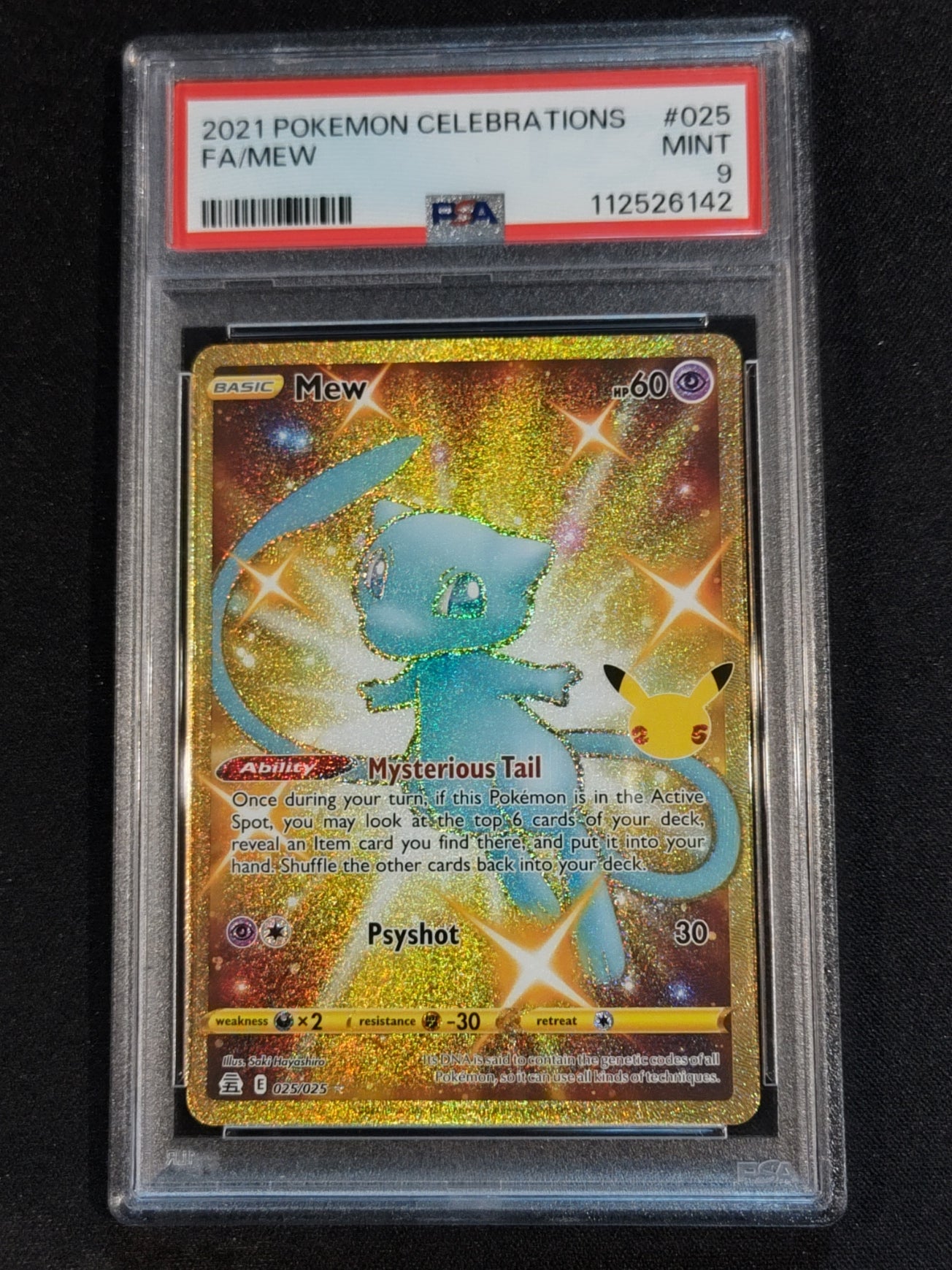 Mew 025/025 Celebrations PSA 9
