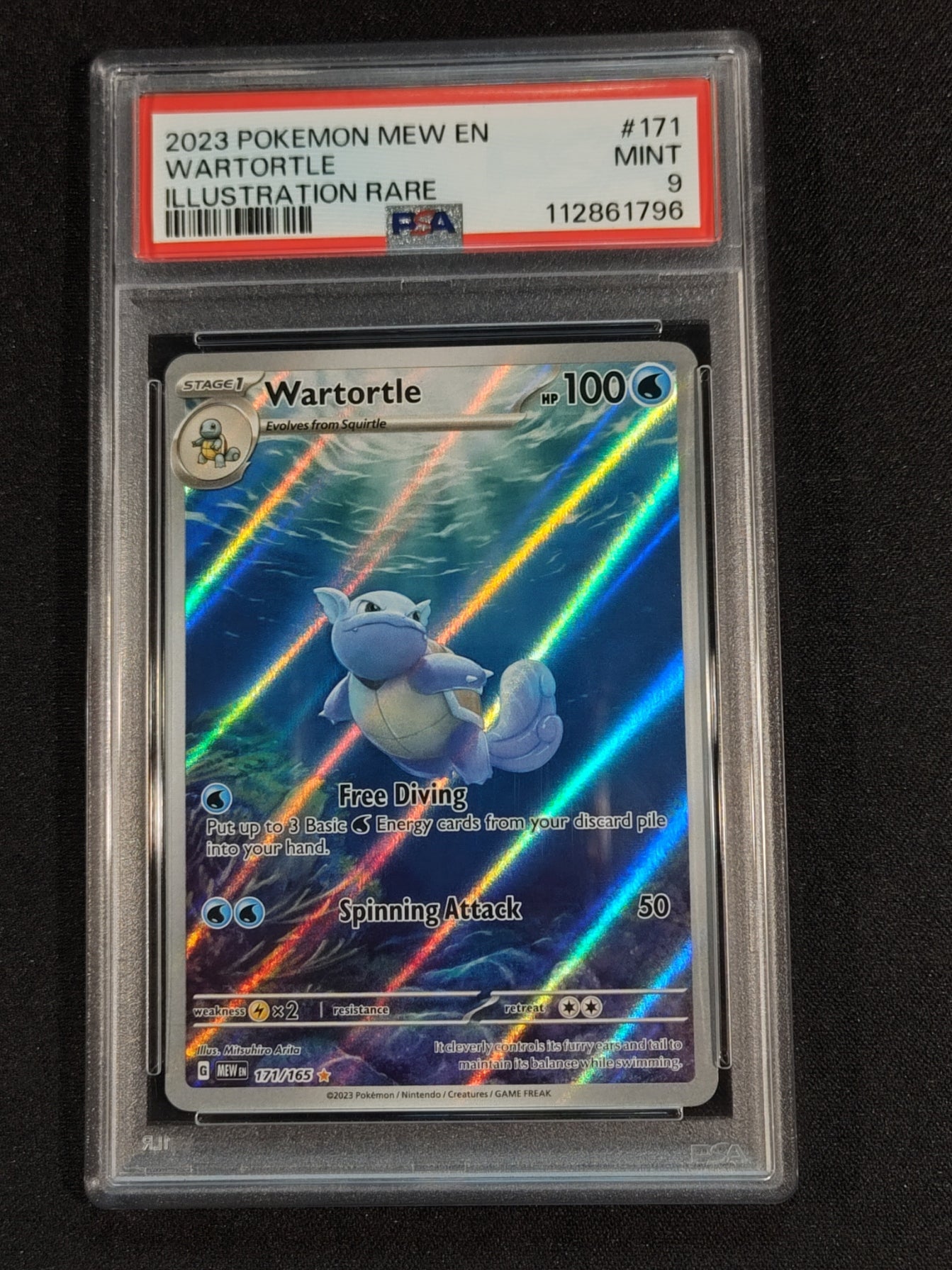 Wartortle 171/165 Scarlet & Violet 151 PSA 9