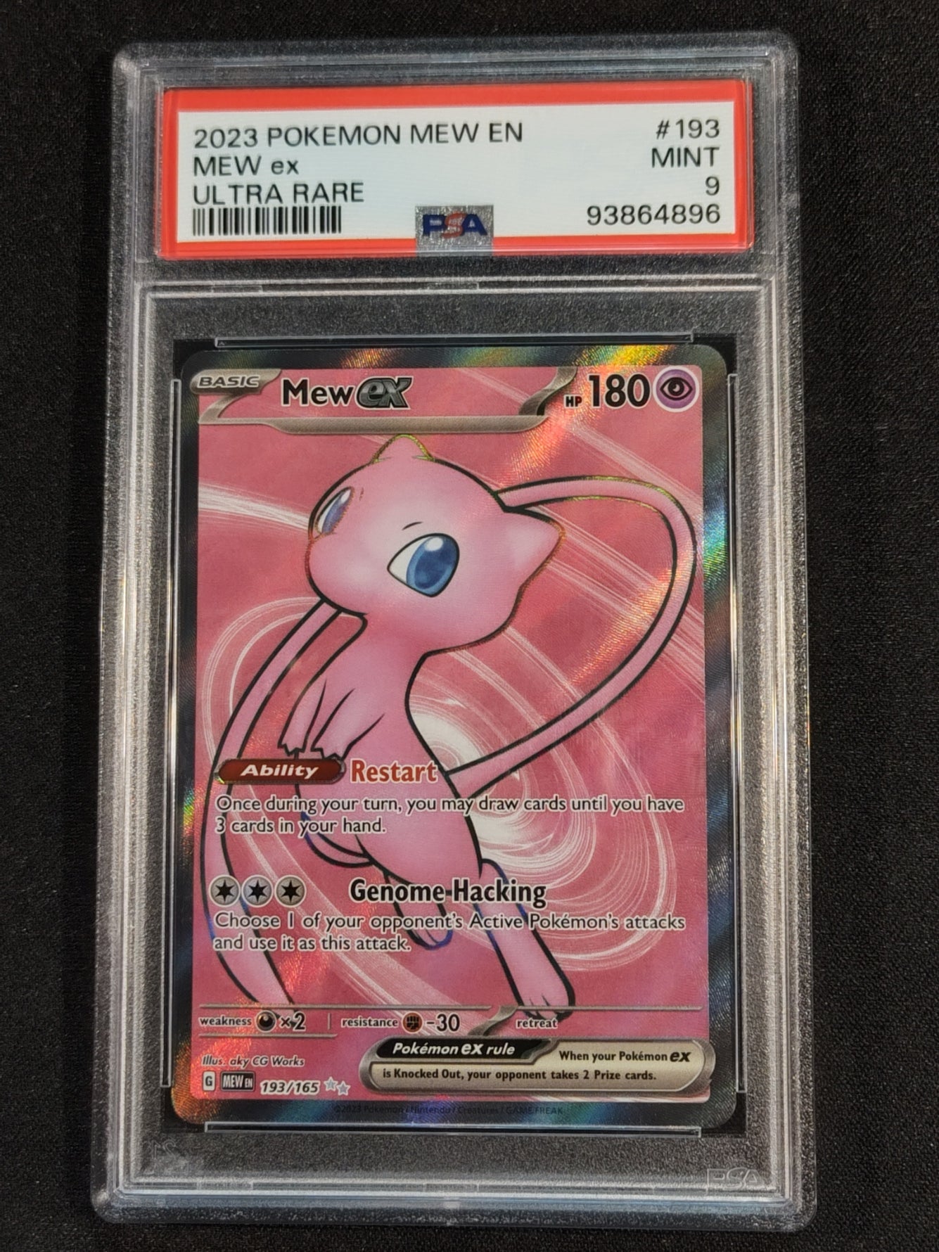 Mew ex 193/165 Scarlet & Violet 151 PSA 9